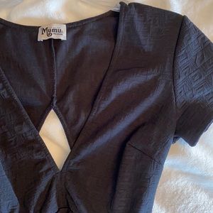Show Me Your Mumu Black Mini Dress w/ Cutout back